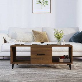Coffee Table Brown Oak Engineered wood Medium Coffee Ta...