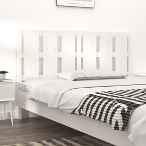 Bed Headboard White Solid pine wood Medium Bed Headboar...