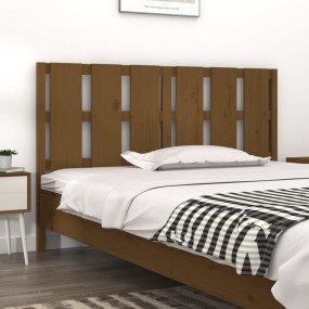 Bed Headboard Honey brown Solid pine wood Standard Nice...