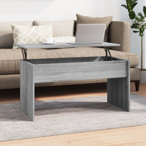 Coffee Table Grey Sonoma Engineered Wood Standard Slidi...