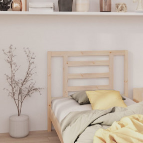 Headboard Natural Pine Solid Pine Wood 37.8 x 1.6 x 39....