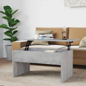 Coffee Table Grey Sonoma Engineered Wood 31.5x19.9x16.3...