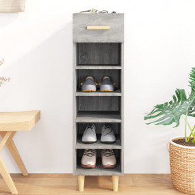 Shoe Cabinet Grey Sonoma Engineered wood Tall, Narrow