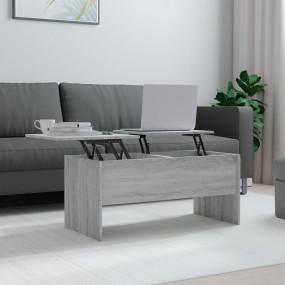 Coffee Table Gray Sonoma Engineered wood 40.2x19.9x18.3...