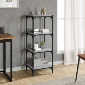 Book Cabinet Gray Sonoma Engineered wood and steel Medi...