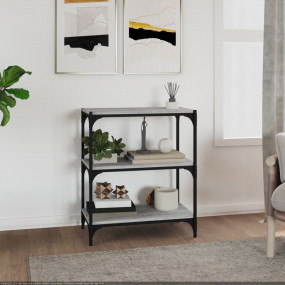 Book Cabinet Grey sonoma Engineered wood, steel 23.6x13...