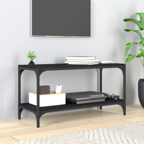 TV Cabinet Black Engineered wood, steel 31.5 in x 13.0 ...