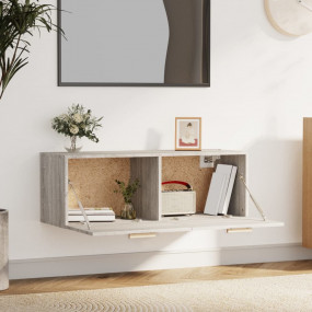 Floating Cabinet Grey Sonoma Engineered Wood
