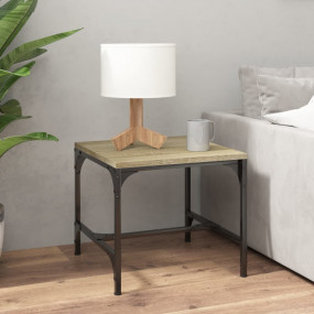 Coffee Table Sonoma oak, steel grey Engineered wood, st...