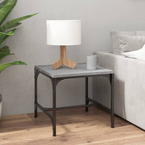 Side Table Grey Sonoma Engineered wood Small Adjustable...