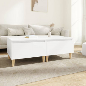 Side Table Set of 2 White Engineered wood Small Side Ta...