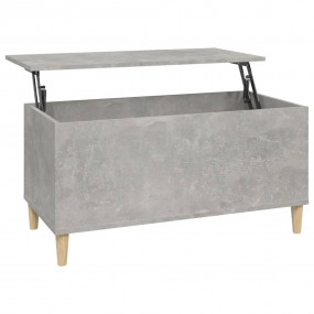 Coffee Table Concrete Grey Engineered wood, Solid eucal...