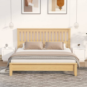 Bedside Cabinet Set of 2 White Engineered wood Medium