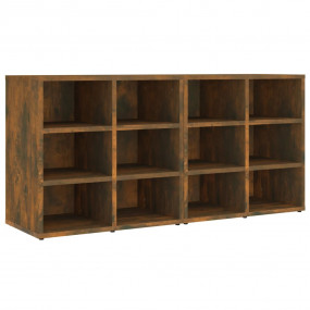 Shoe Cabinet Set of 2 Smoked oak Engineered wood
