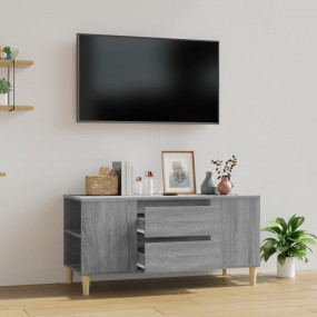 TV Cabinet Grey Sonoma Engineered wood Medium TV Cabine...