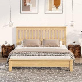 Bedside Cabinet Set of 2 Smoked Oak Engineered Wood