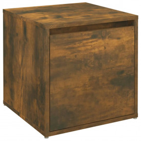 Box Drawer Smoked Oak Engineered Wood Box Drawer Square
