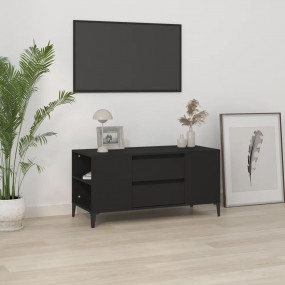 TV Cabinet Black Engineered wood Medium TV Cabinet Rect...