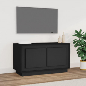 TV Cabinet Black Engineered wood Standard TV Cabinet