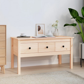 Coffee Table Natural Wood Solid pine wood Medium Coffee...