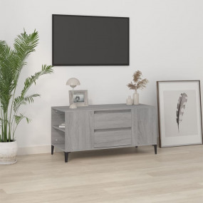 TV Cabinet Grey Sonoma Engineered wood, metal Medium TV...
