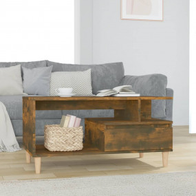 Coffee Table Smoked oak Engineered wood, Solid eucalypt...