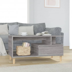 Coffee Table Gray Sonoma Engineered wood, solid eucalyp...