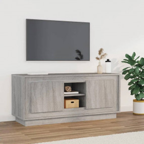 TV Cabinet Grey Sonoma Engineered Wood Medium TV Cabine...