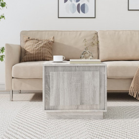 Coffee Table Gray Sonoma Engineered Wood Medium Rectang...
