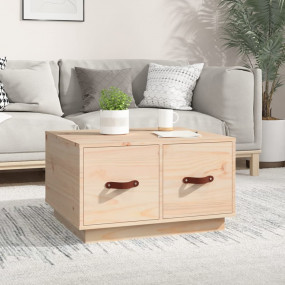 Coffee Table Natural wood Solid pinewood Medium Coffee ...
