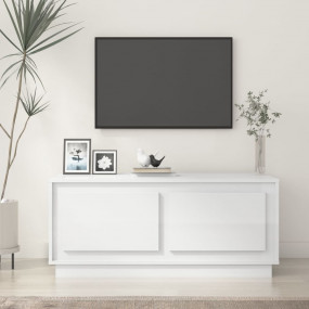 Coffee Table High gloss white Engineered wood 40.2 x 19...