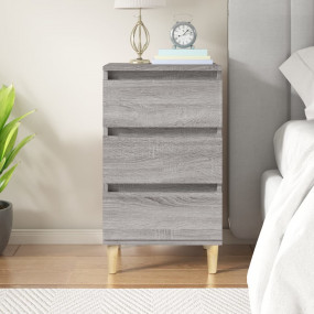 Bedside Cabinet Grey sonoma Engineered wood Medium