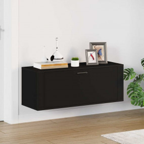Wall Shoe Cabinet Black Engineered wood Medium Drop-Dow...