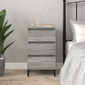 Bedside Cabinet Grey Sonoma Engineered wood, metal Medi...