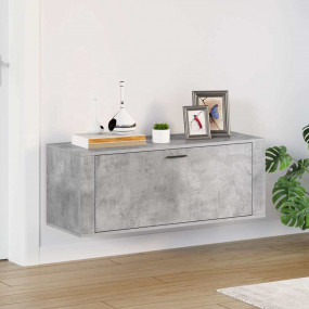 Wall Shoe Cabinet Concrete gray Engineered wood
