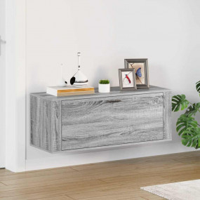 Wall Shoe Cabinet Grey Sonoma Engineered wood Medium