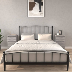 Bedside Cabinet Set of 2 Grey Sonoma Engineered wood, m...