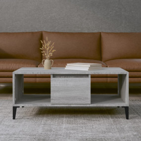 Coffee Table Grey sonoma Engineered wood, Metal Medium