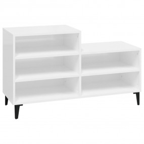 Shoe Cabinet High gloss white Engineered wood, metal Co...