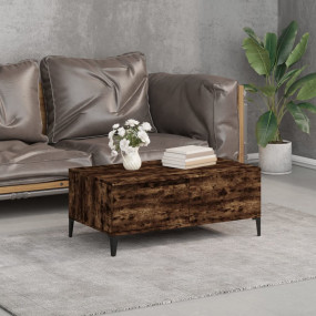 Coffee Table Smoked Oak Engineered wood, metal