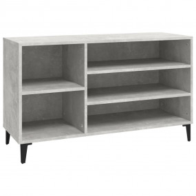 Shoe Cabinet Concrete Grey Engineered wood, metal Stand...