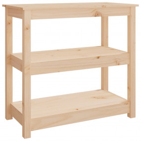 Console Table Natural wood Solid pine wood 31.5x15.7x29...