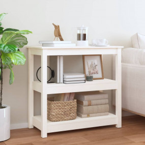 Console Table White Solid pine wood Medium Console Tabl...