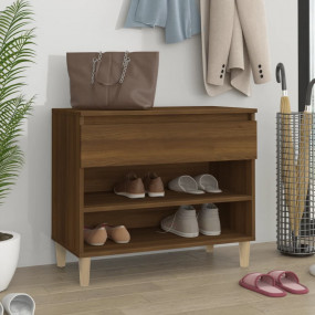 Shoe Cabinet Brown oak Engineered wood, solid eucalyptu...