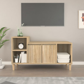 TV Cabinet Sonoma oak Engineered wood, Solid eucalyptus...