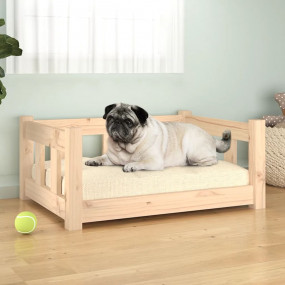 Dog Bed Natural Solid Pine Wood Medium Durable Dog Bed