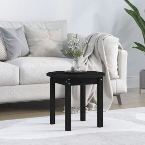 Coffee Table Black Solid pine wood Small Durable Coffee...