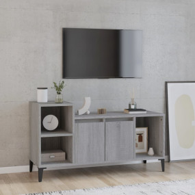 TV Cabinet Gray Sonoma Engineered wood Medium TV Cabine...