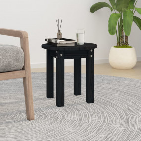 Coffee Table Black Solid pine wood Small Classic/Tradit...