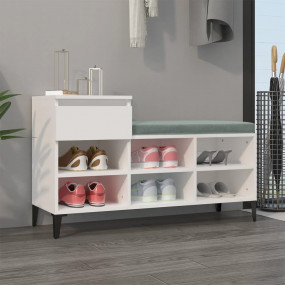 Shoe Cabinet White Engineered wood, metal Medium Shoe C...